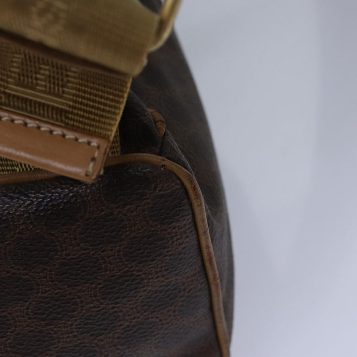 Top Quality Celine Macadam Canvas Backpack PVC Brown Auth hk1383