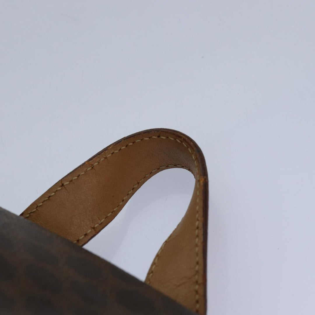 Top Quality Celine Macadam Canvas Backpack PVC Brown Auth hk1383