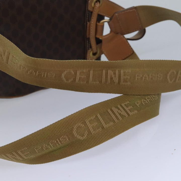 Top Quality Celine Macadam Canvas Backpack PVC Brown Auth hk1383