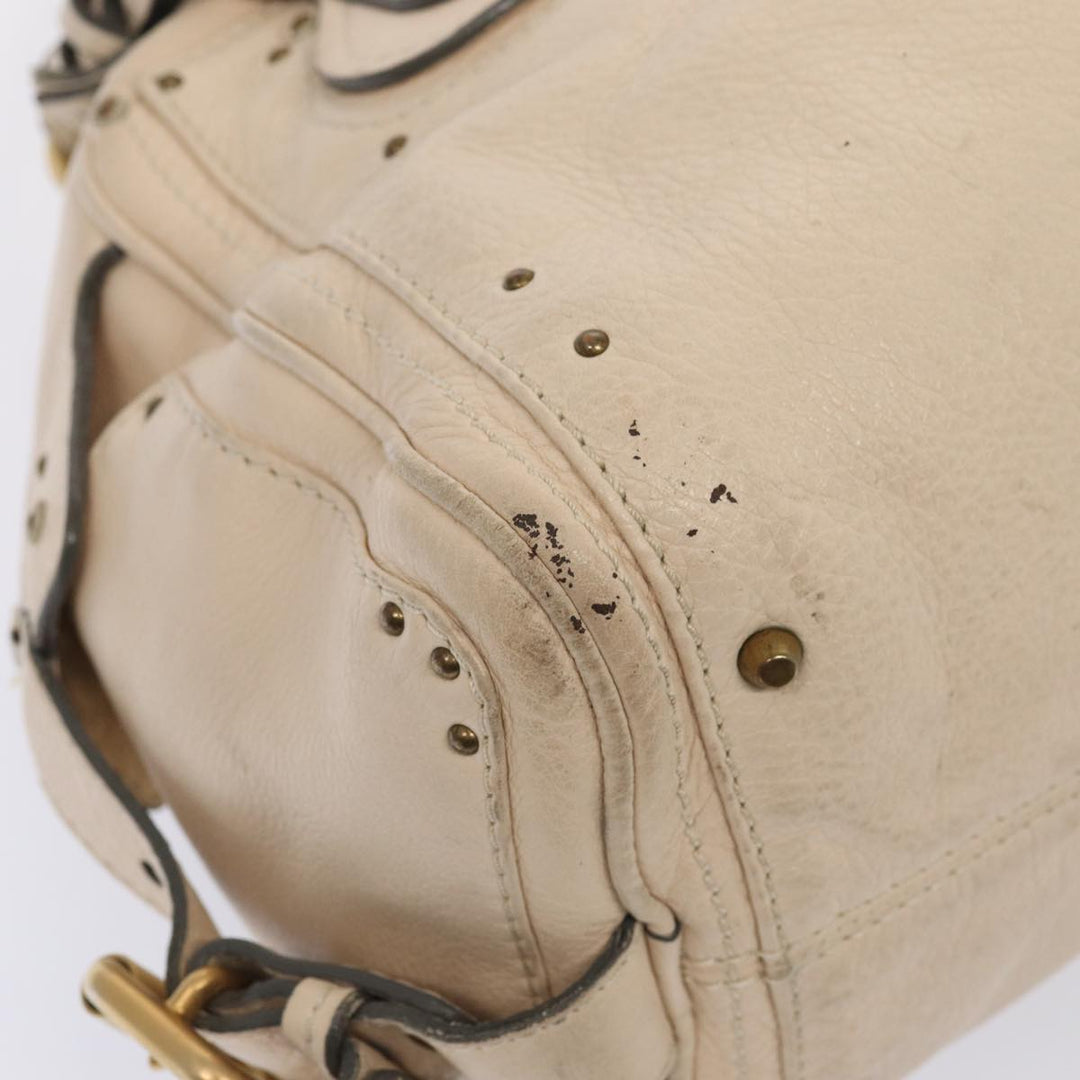Chloe Paddington Hand Bag Leather Vanilla hk1448