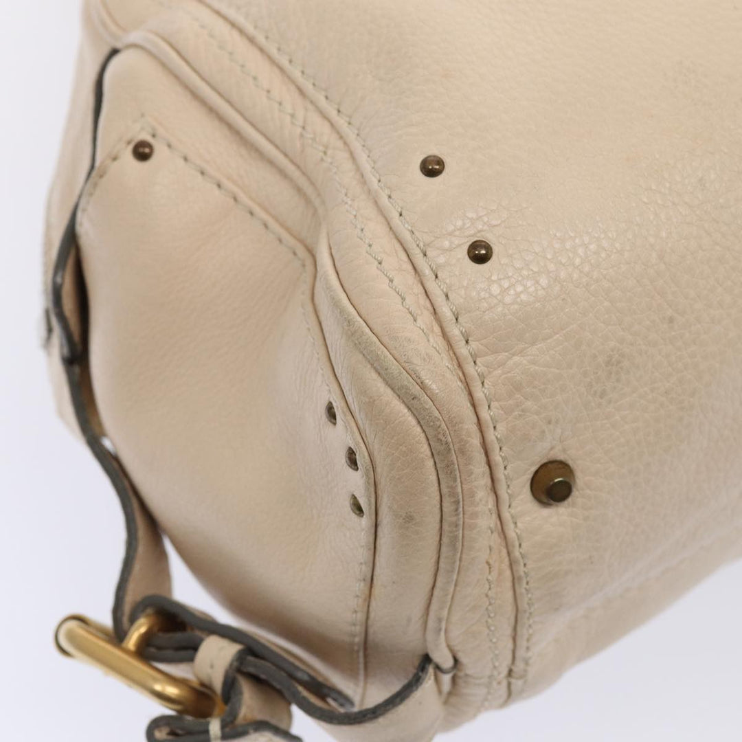 Chloe Paddington Hand Bag Leather Vanilla hk1448