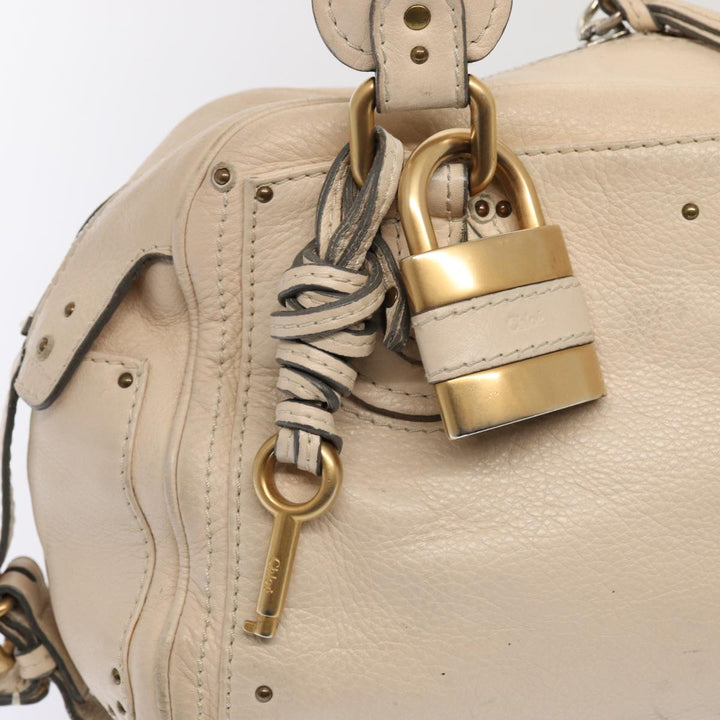 Chloe Paddington Hand Bag Leather Vanilla hk1448