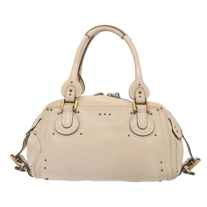 Chloe Paddington Hand Bag Leather Vanilla hk1448
