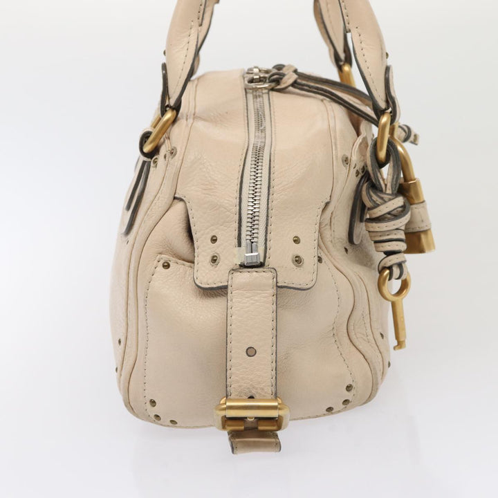 Chloe Paddington Hand Bag Leather Vanilla hk1448