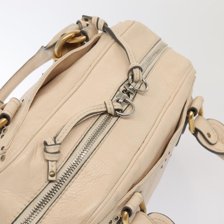 Chloe Paddington Hand Bag Leather Vanilla hk1448