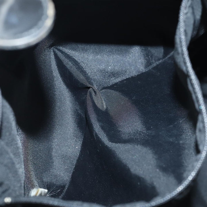 BurberrySs Nova Check Blue Label Tote Bag Nylon Beige Black Auth hk1462
