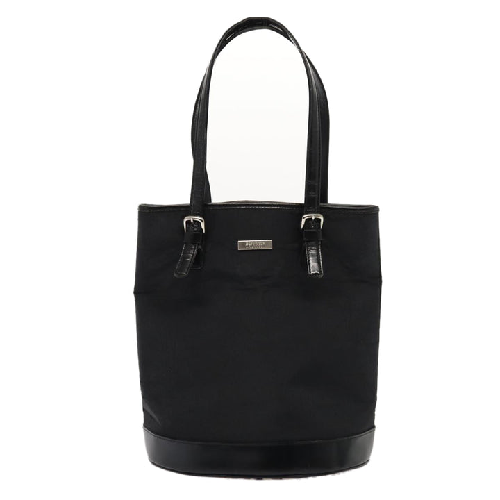 BurberrySs Nova Check Blue Label Tote Bag Nylon Beige Black Auth hk1462