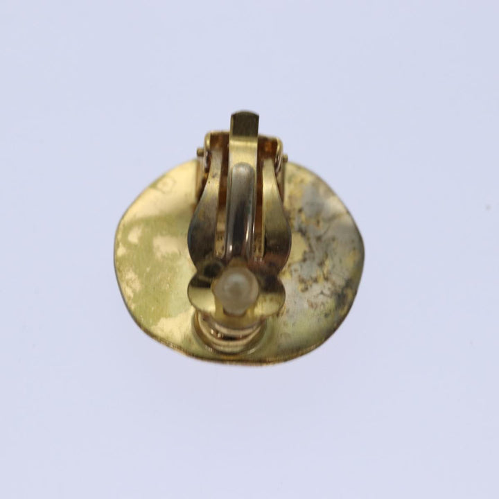 Top Quality Chanel COCO Mark Earring metal Gold CC Auth hk1464