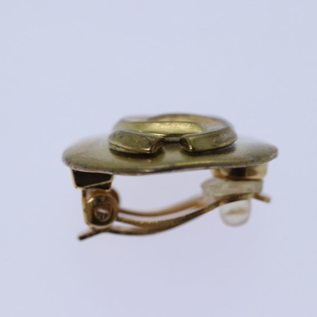 Top Quality Chanel COCO Mark Earring metal Gold CC Auth hk1464