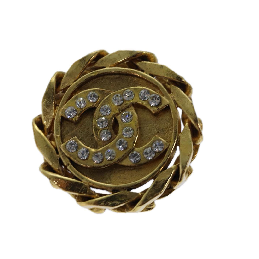 Top Quality Chanel COCO Mark Earring metal Gold CC Auth hk1465