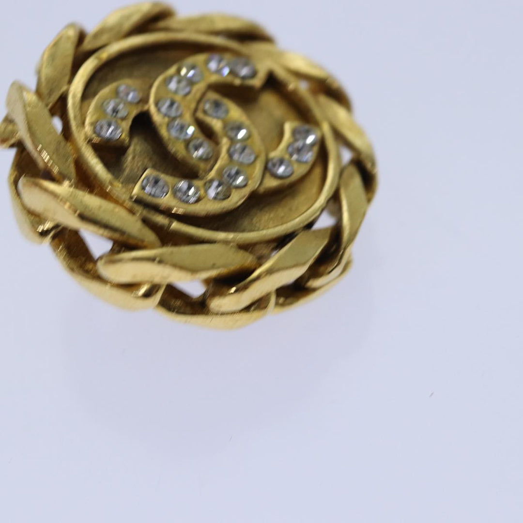 Top Quality Chanel COCO Mark Earring metal Gold CC Auth hk1465