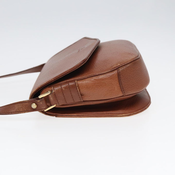 BurberrySs Shoulder Bag Leather Brown Auth hk1530