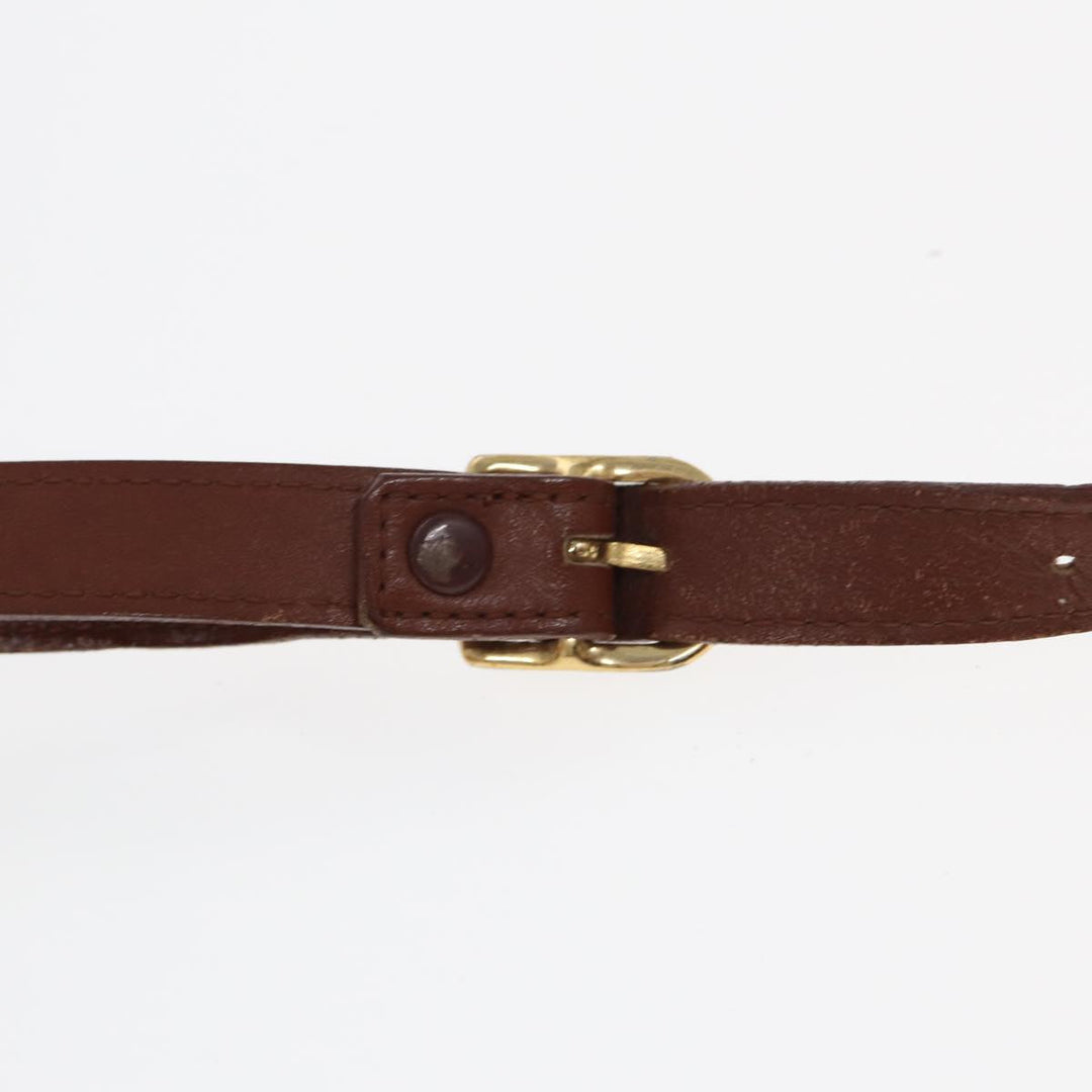 BurberrySs Shoulder Bag Leather Brown Auth hk1530