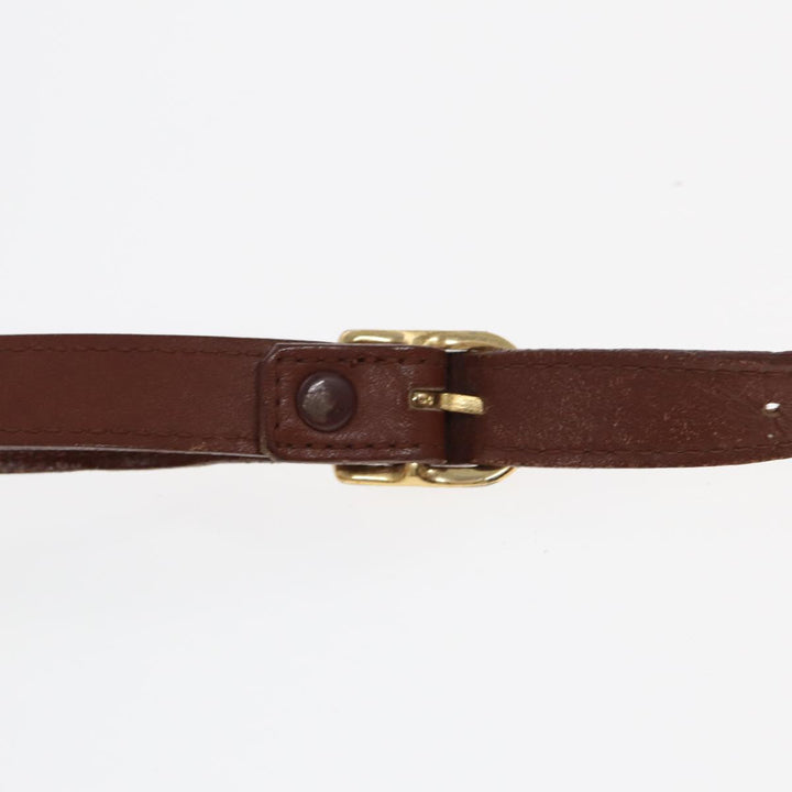 BurberrySs Shoulder Bag Leather Brown Auth hk1530