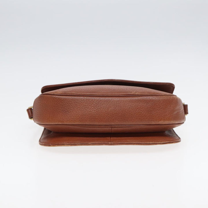 BurberrySs Shoulder Bag Leather Brown Auth hk1530