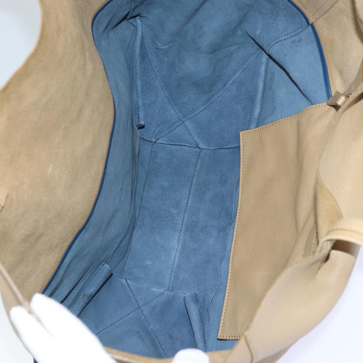 Celine Horizontalkava Tote Bag Leather Blue Auth hk1542