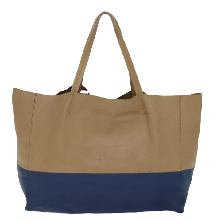 Celine Horizontalkava Tote Bag Leather Blue Auth hk1542
