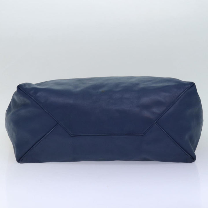 Celine Horizontalkava Tote Bag Leather Blue Auth hk1542