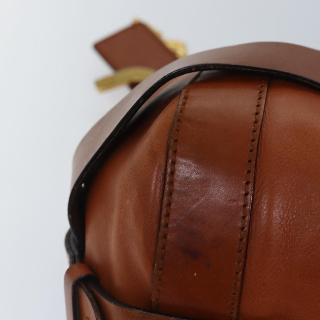 Chloe Kerala Hand Bag Leather Brown Gold hk1581