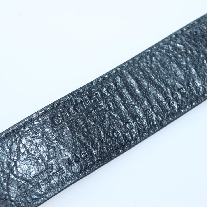 Top Quality Balenciaga Bangle Bracelet Leather Black 466597 Auth hk1591