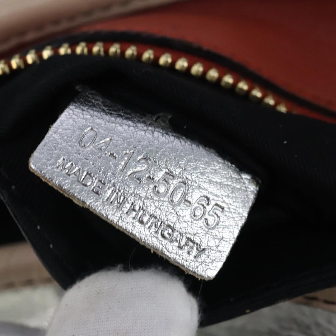 Chloe Etel Hand Bag Leather 2way Silver hk1743
