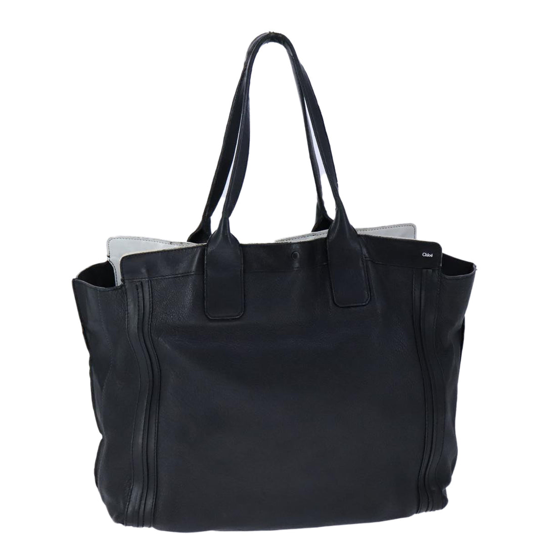 Chloe Alison Tote Bag Leather Gold Black hk1874