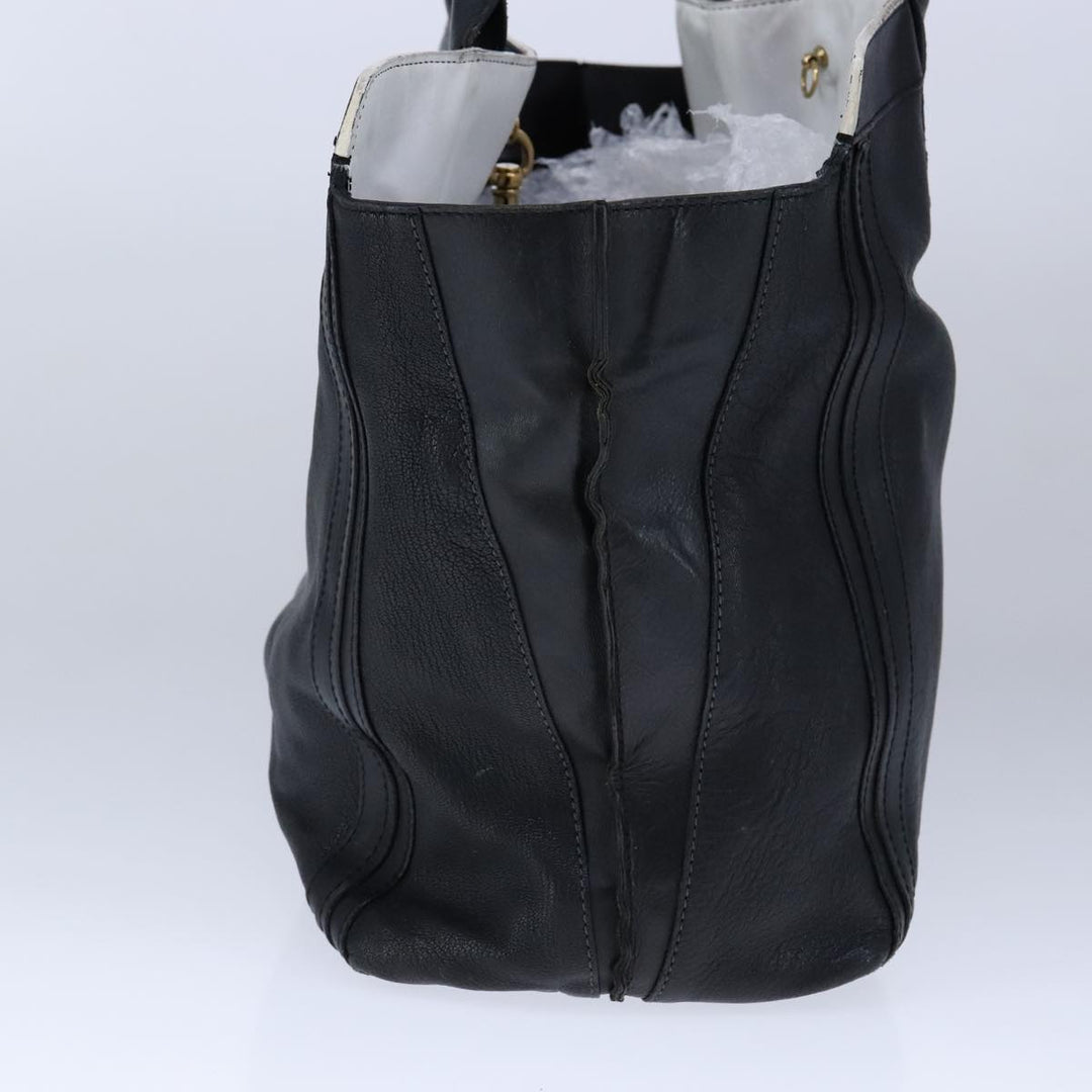 Chloe Alison Tote Bag Leather Gold Black hk1874