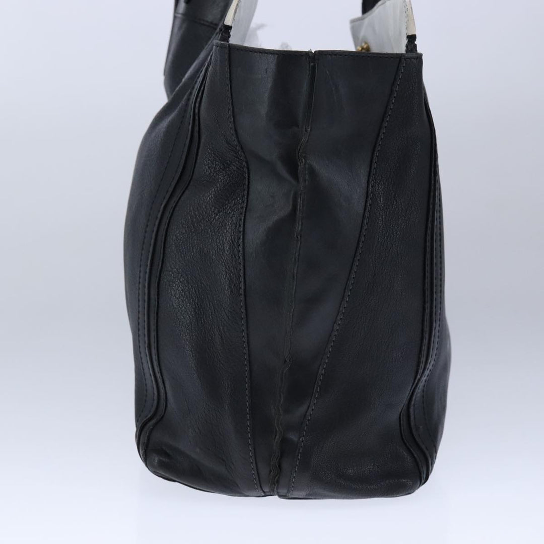 Chloe Alison Tote Bag Leather Gold Black hk1874