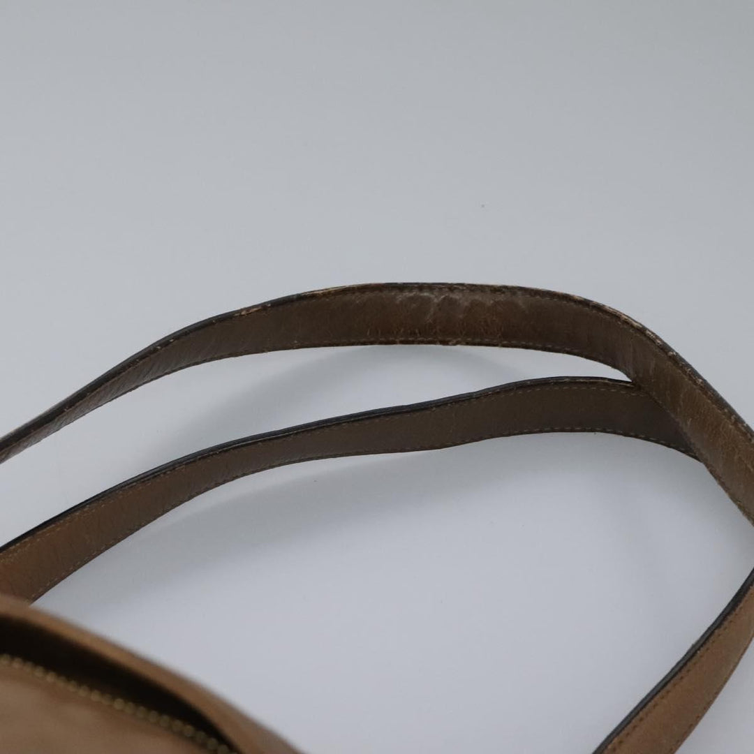 Chloe Shoulder Bag Leather Brown Gold hk2102