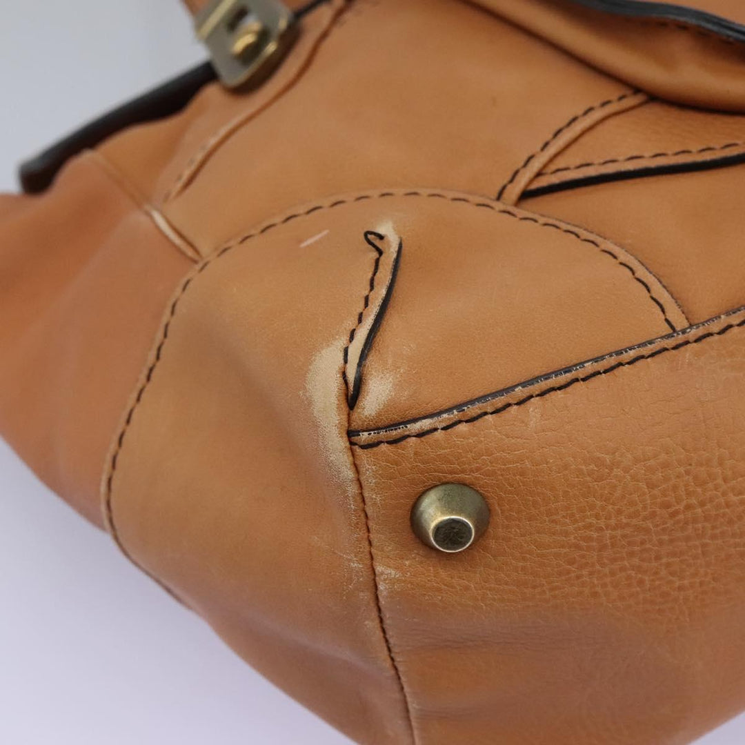 Chloe Shoulder Bag Leather Brown hk2103