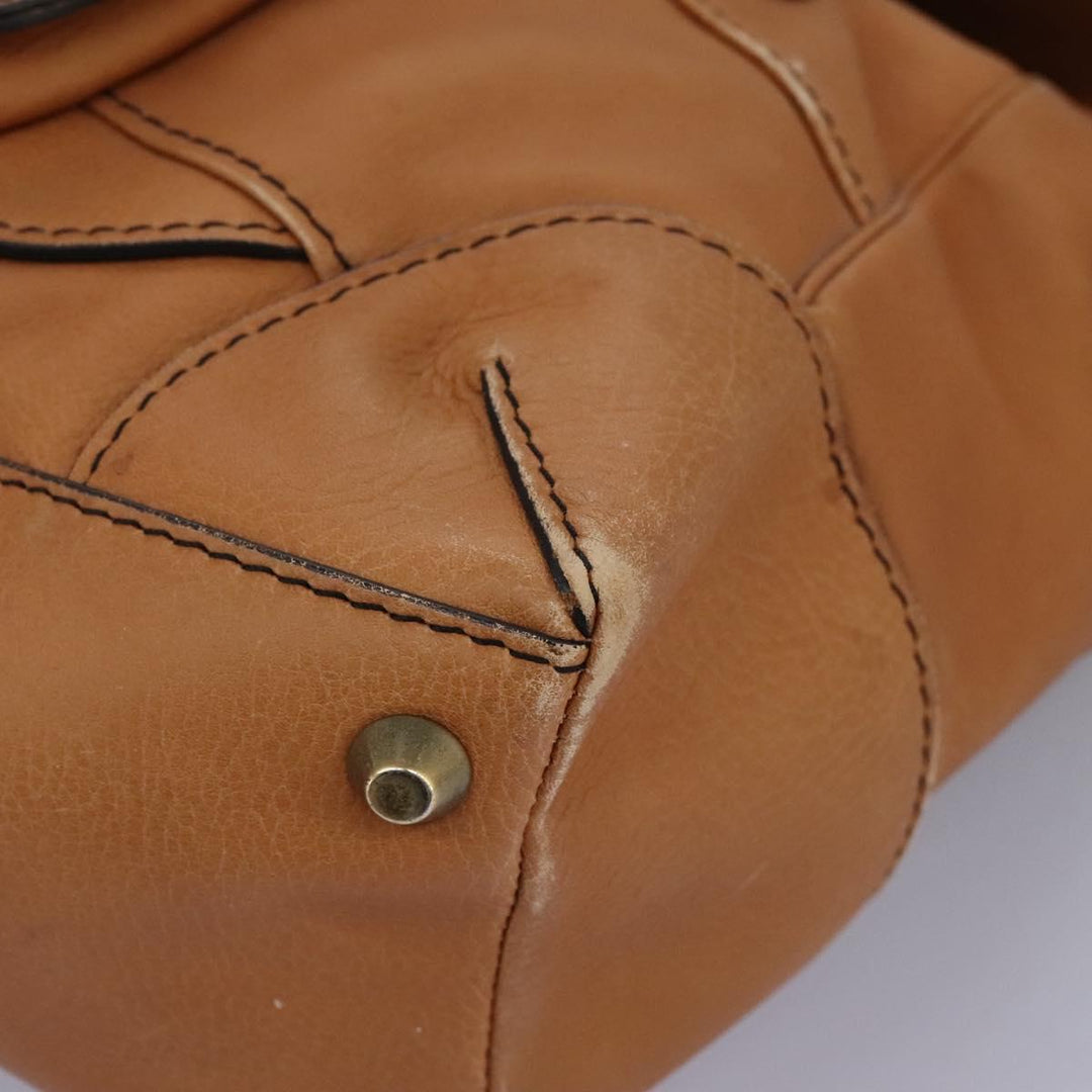 Chloe Shoulder Bag Leather Brown hk2103