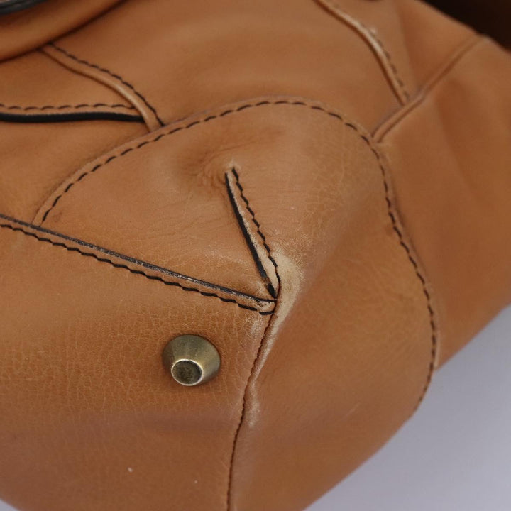 Chloe Shoulder Bag Leather Brown hk2103
