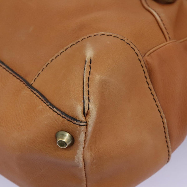 Chloe Shoulder Bag Leather Brown hk2103