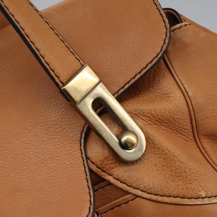 Chloe Shoulder Bag Leather Brown hk2103