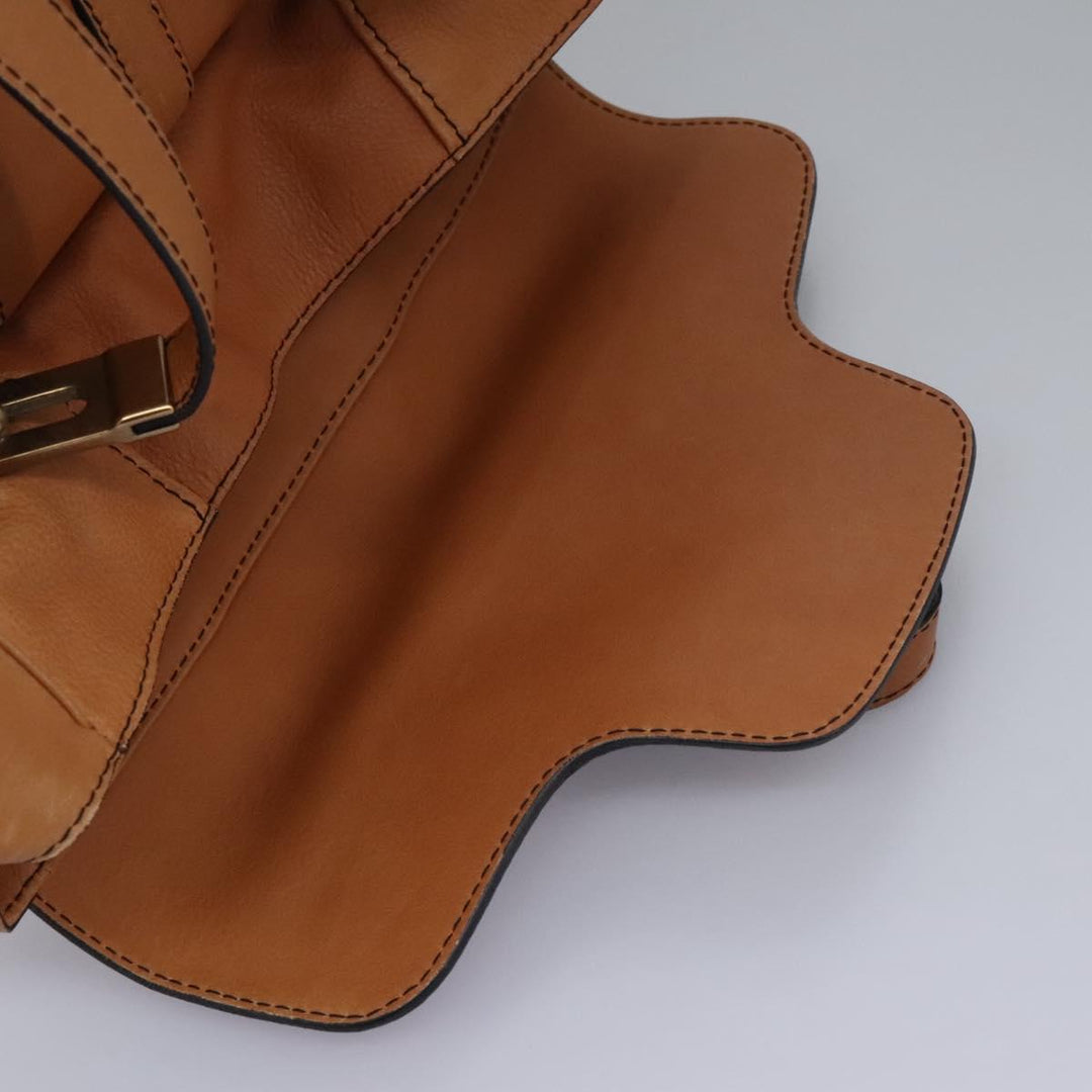 Chloe Shoulder Bag Leather Brown hk2103
