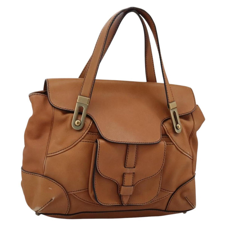 Chloe Shoulder Bag Leather Brown hk2103