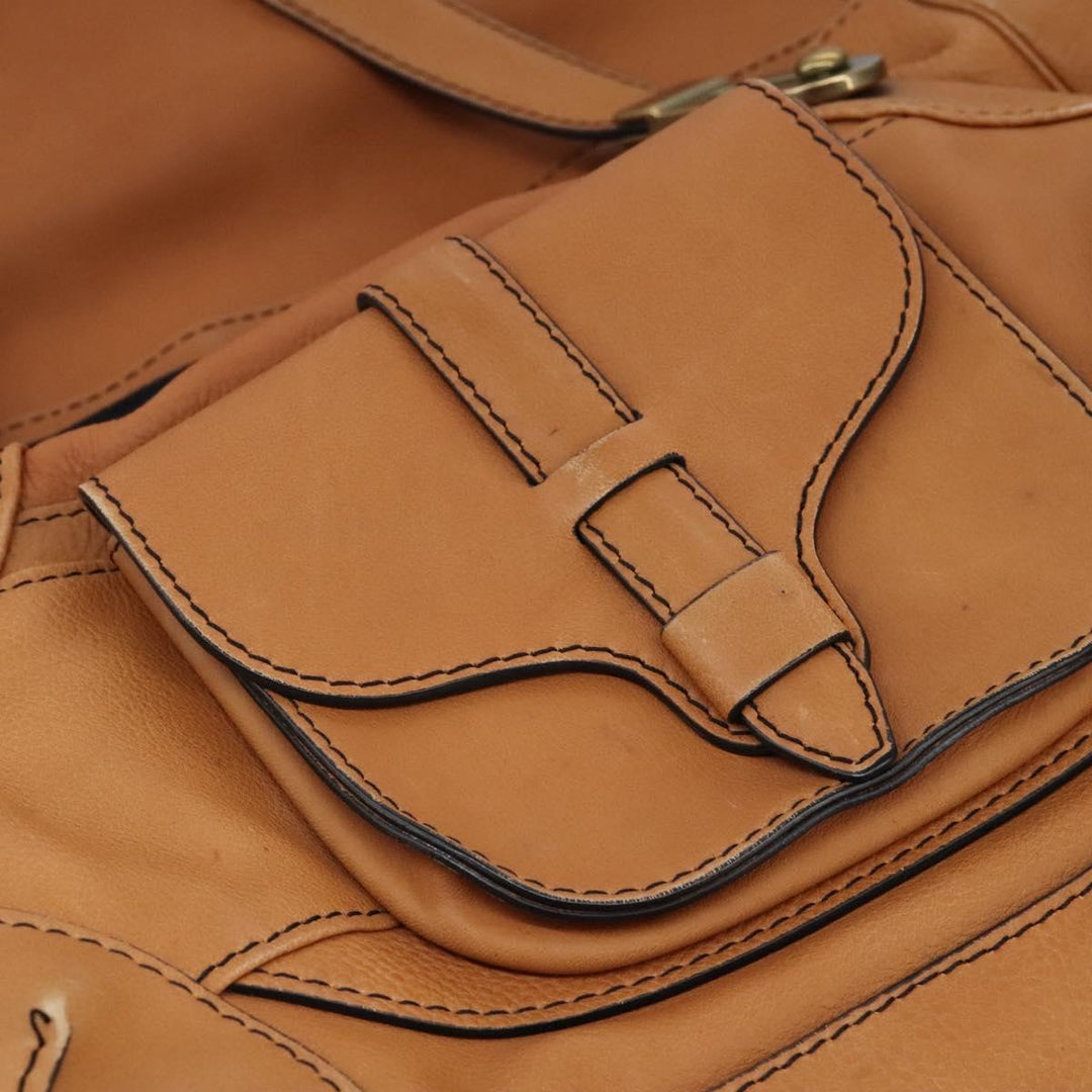 Chloe Shoulder Bag Leather Brown hk2103