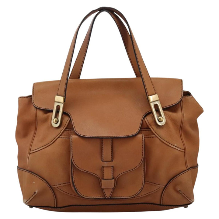 Chloe Shoulder Bag Leather Brown hk2103