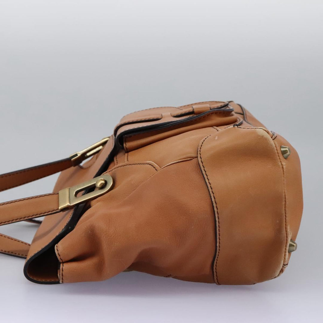 Chloe Shoulder Bag Leather Brown hk2103