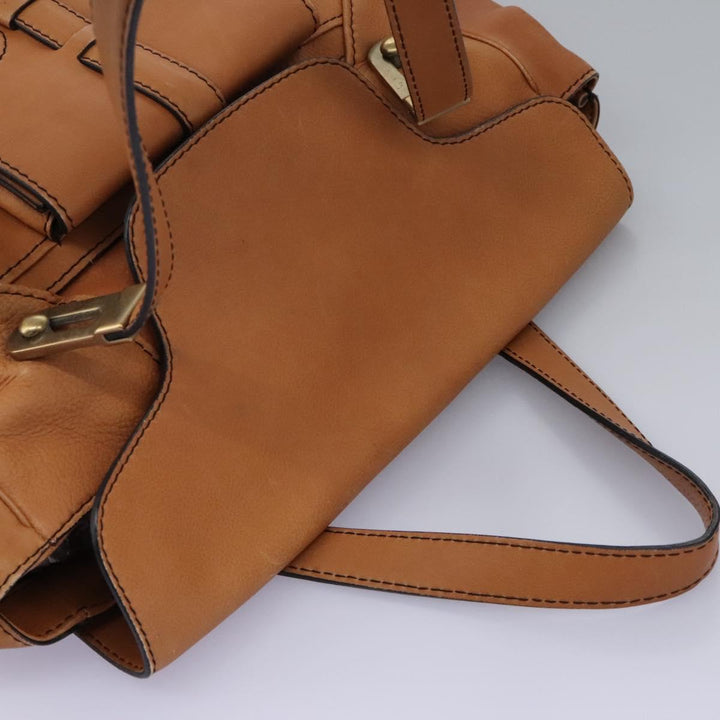Chloe Shoulder Bag Leather Brown hk2103