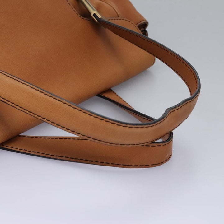 Chloe Shoulder Bag Leather Brown hk2103