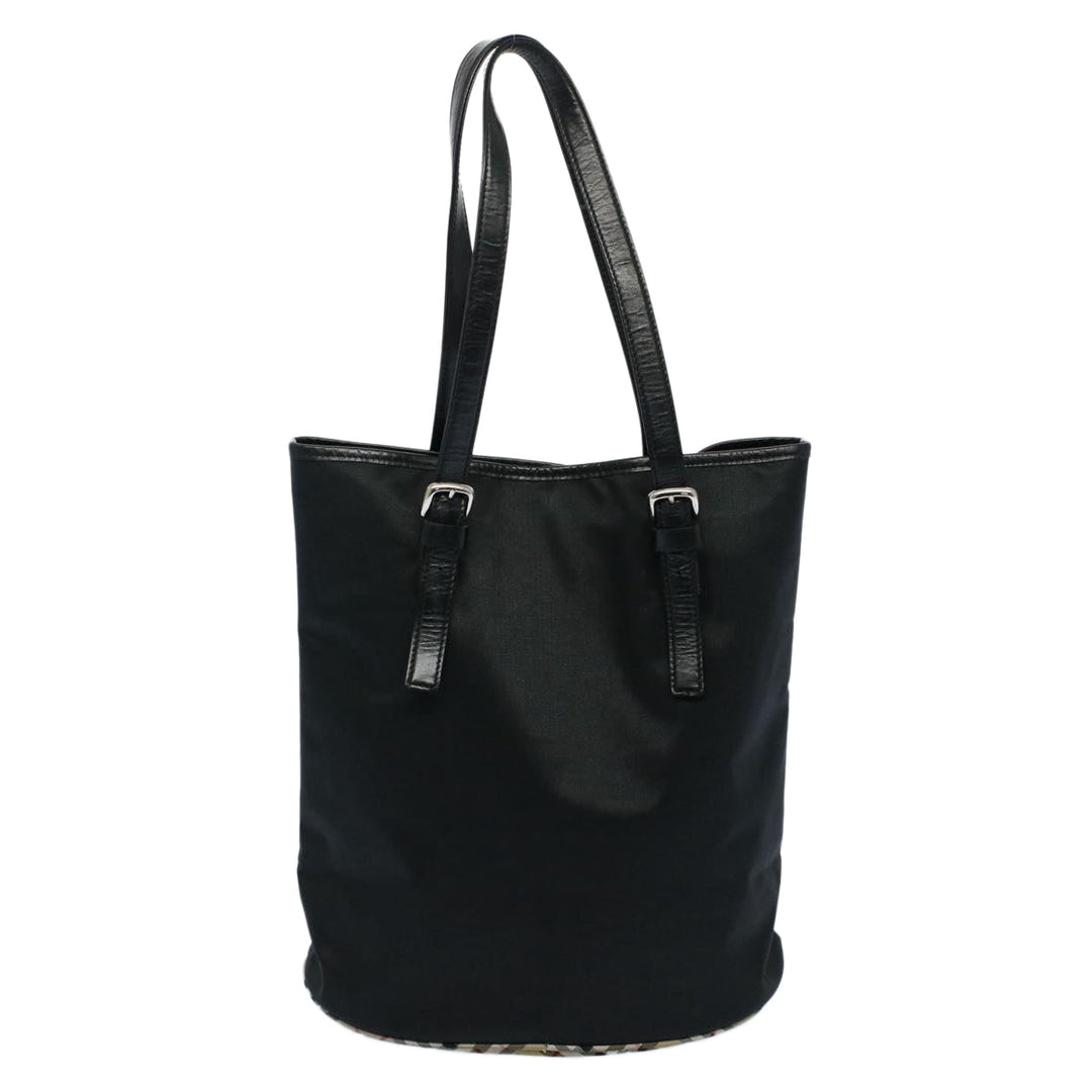 BurberrySs Shoulder Bag Nylon Black Auth hk862