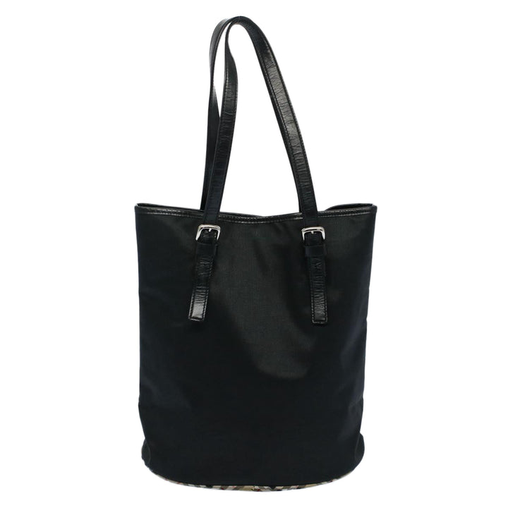 BurberrySs Shoulder Bag Nylon Black Auth hk862