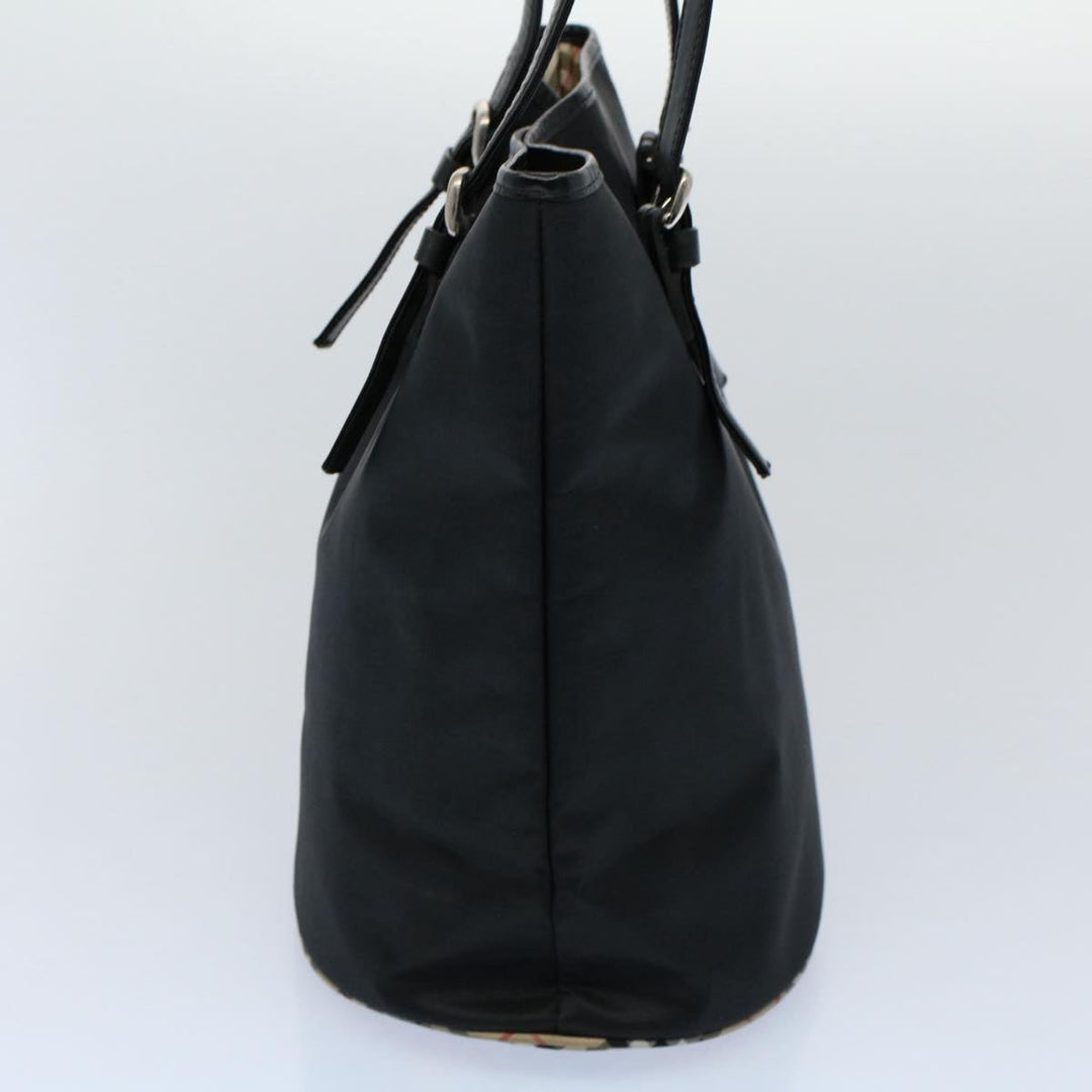 BurberrySs Shoulder Bag Nylon Black Auth hk862