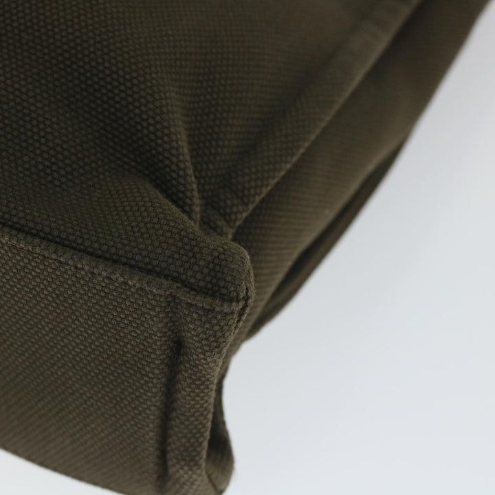 Burberry Blue Label Tote Bag Canvas Khaki Auth hk895