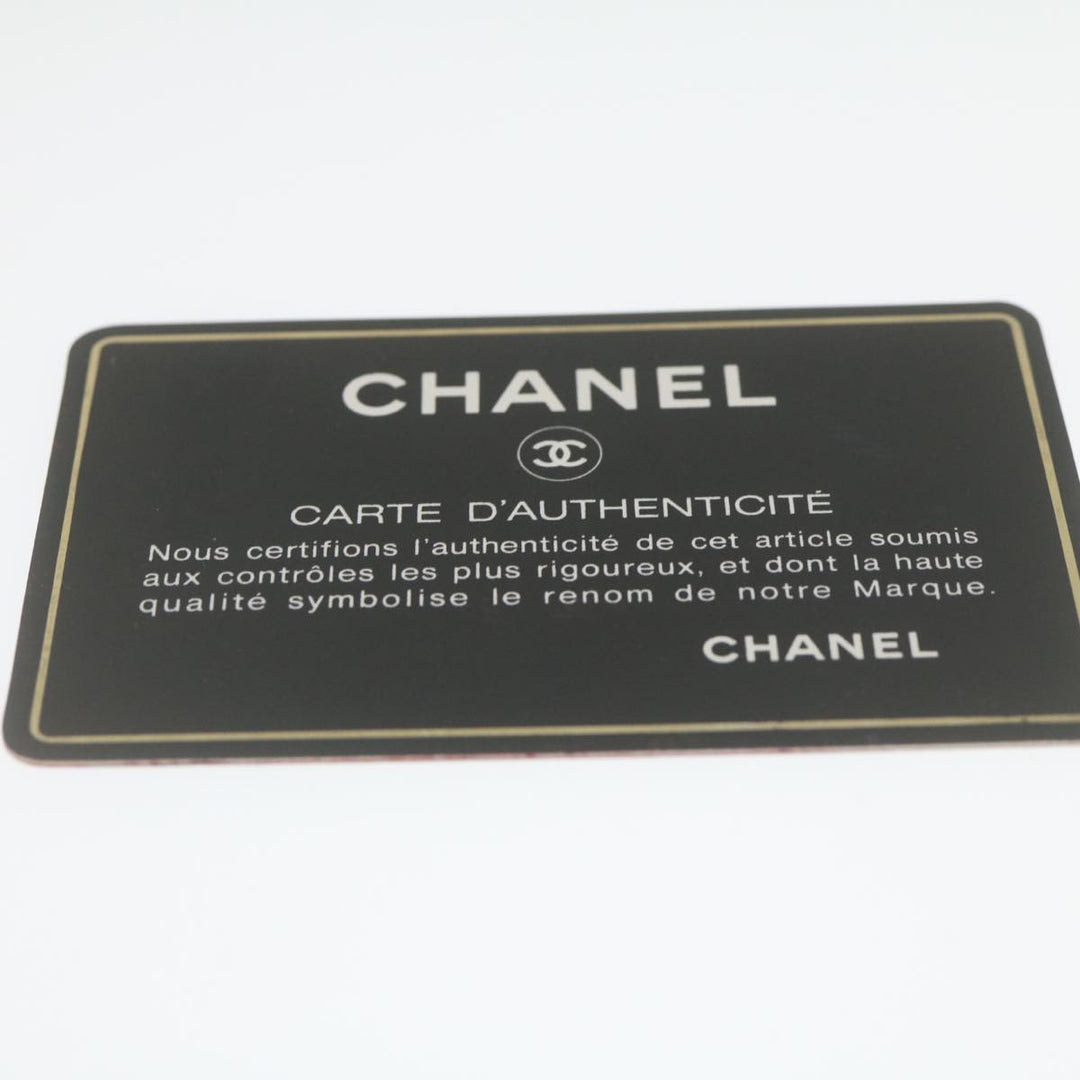 Chanel Mini Matelasse Chain New Hand Bag Lamb Skin Red Gold CC Auth hs688A