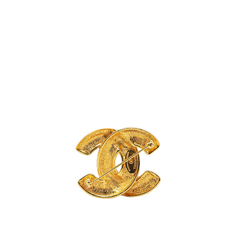 Top Quality Chanel Coco Mark Matelasse Brooch Gold Plated
