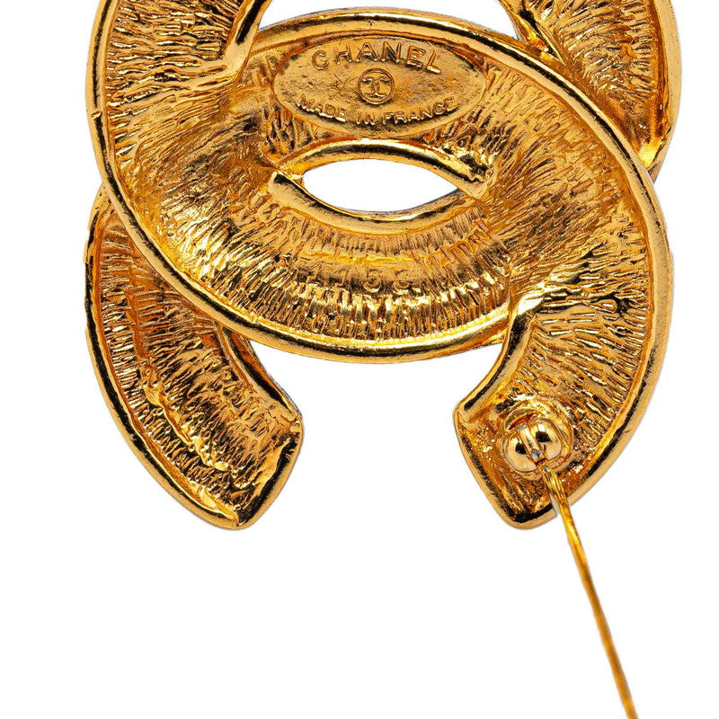 Top Quality Chanel Coco Mark Matelasse Brooch Gold Plated