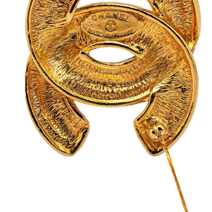 Top Quality Chanel Coco Mark Matelasse Brooch Gold Plated