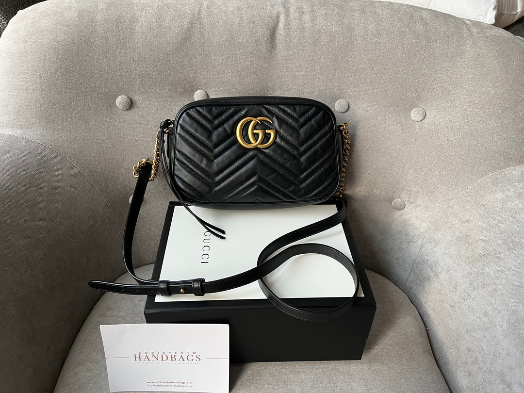 Gucci GG Black Marmont Small Shoulder Bag (RRP £1250)